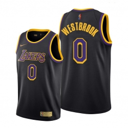 Men Lakers Russell Westbrook 2021 trade black earned edition jersey Men Lakers Russell Westbrook 2021 trade black earned edition jersey