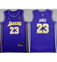 Men Los Angeles Lakers 23 LeBron James Purple 2025 Stitched Basketball Jersey Men Los Angeles Lakers 23 LeBron James Purple 2025 Stitched Basketball Jersey