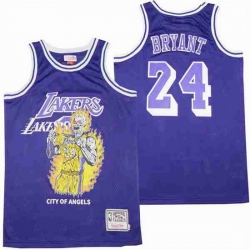Men Los Angeles Lakers 24 Kobe Bryant skeleton purple Stitched Jerseys Men Los Angeles Lakers 24 Kobe Bryant skeleton purple Stitched Jerseys