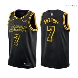 Men Los Angeles Lakers Carmelo Anthony Mamba Inspired Black 2021 Stitched NBA Jersey Men Los Angeles Lakers Carmelo Anthony Mamba Inspired Black 2021 Stitched NBA Jersey