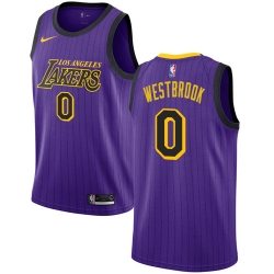 Men Nike Lakers 0 Russell Westbrook Purple NBA Swingman City Edition 2018 19 Jersey Men Nike Lakers 0 Russell Westbrook Purple NBA Swingman City Edition 2018 19 Jersey