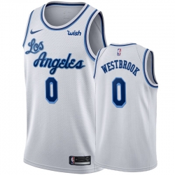 Men Nike Lakers 0 Russell Westbrook White 2019 20 Hardwood Classic Edition Stitched NBA Jersey Men Nike Lakers 0 Russell Westbrook White 2019 20 Hardwood Classic Edition Stitched NBA Jersey