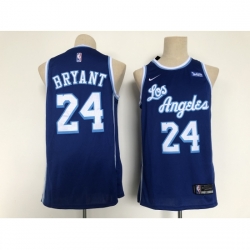Men's Los Angeles Lakers #24 Kobe Bryant Blue Throwback Basketball Jersey Men's Los Angeles Lakers #24 Kobe Bryant Blue Throwback Basketball Jersey