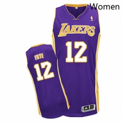 Womens Adidas Los Angeles Lakers 12 Channing Frye Authentic Purple Road NBA Jersey  Womens Adidas Los Angeles Lakers 12 Channing Frye Authentic Purple Road NBA Jersey