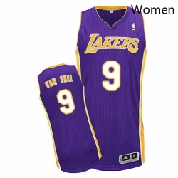 Womens Adidas Los Angeles Lakers 9 Nick Van Exel Authentic Purple Road NBA Jersey  Womens Adidas Los Angeles Lakers 9 Nick Van Exel Authentic Purple Road NBA Jersey