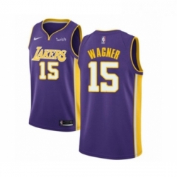 Womens Los Angeles Lakers 15 Moritz Wagner Authentic Purple Basketball Jersey Statement Edition  Womens Los Angeles Lakers 15 Moritz Wagner Authentic Purple Basketball Jersey Statement Edition