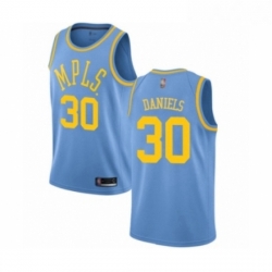 Womens Los Angeles Lakers 30 Troy Daniels Authentic Blue Hardwood Classics Basketball Jersey  Womens Los Angeles Lakers 30 Troy Daniels Authentic Blue Hardwood Classics Basketball Jersey