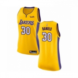 Womens Los Angeles Lakers 30 Troy Daniels Authentic Gold Basketball Jersey Icon Edition  Womens Los Angeles Lakers 30 Troy Daniels Authentic Gold Basketball Jersey Icon Edition