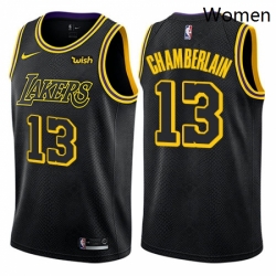 Womens Nike Los Angeles Lakers 13 Wilt Chamberlain Swingman Black NBA Jersey City Edition Womens Nike Los Angeles Lakers 13 Wilt Chamberlain Swingman Black NBA Jersey City Edition