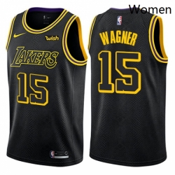 Womens Nike Los Angeles Lakers 15 Moritz Wagner Swingman Black NBA Jersey City Edition  Womens Nike Los Angeles Lakers 15 Moritz Wagner Swingman Black NBA Jersey City Edition