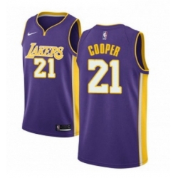 Womens Nike Los Angeles Lakers 21 Michael Cooper Swingman Purple NBA Jersey Statement Edition