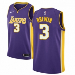 Womens Nike Los Angeles Lakers 3 Corey Brewer Authentic Purple NBA Jersey Icon Edition  Womens Nike Los Angeles Lakers 3 Corey Brewer Authentic Purple NBA Jersey Icon Edition