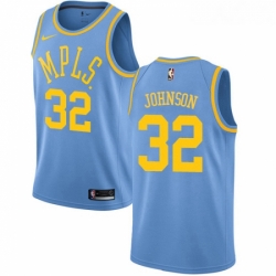 Womens Nike Los Angeles Lakers 32 Magic Johnson Swingman Blue Hardwood Classics NBA Jersey Womens Nike Los Angeles Lakers 32 Magic Johnson Swingman Blue Hardwood Classics NBA Jersey
