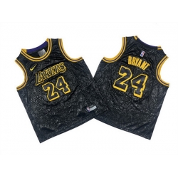 Youth Los Angeles Lakers 24 Kobe Bryant Black Stitched Basketball Jersey