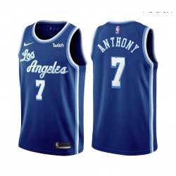 Youth Los Angeles Lakers Carmelo Anthony Classic Edition Blue 2021 Stitched NBA Jersey