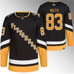 Men Pittsburgh Penguins 83 Matt Nieto Black 2021 22 Alternate Primegreen Stitched Jersey