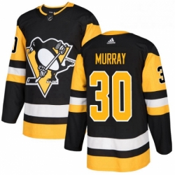 Mens Adidas Pittsburgh Penguins 30 Matt Murray Authentic Black Home NHL Jersey 