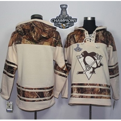 Penguins Blank Cream Camo 2017 Stanley Cup Finals Champions Stitched NHL Jersey