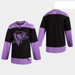 Penguins Hockey Fights Cancer Practice Black Jersey