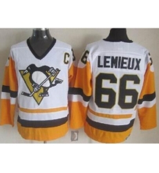 Pittsburgh Penguins #66 Mario Lemieux White CCM NHL Jerseys