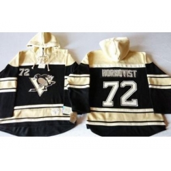 Pittsburgh Penguins #72 Patric Hornqvist Black Sawyer Hooded Sweatshirt Stitched NHL Jersey