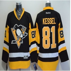 Pittsburgh Penguins #81 Phil Kessel Black Alternate Stitched NHL Jersey