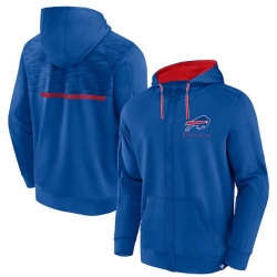 Men Buffalo Bills Blue Defender Evo Full Zip Hoodie