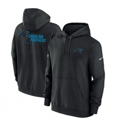 Men Carolina Panthers Black Sideline Club Fleece Pullover Hoodie