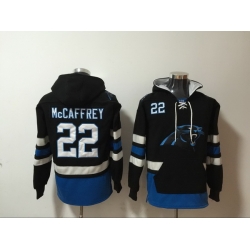 Men Nike Carolina Panthers Christian McCaffrey 22 NFL Winter Thick Hoodie