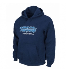 NFL Mens Nike Carolina Panthers Font Pullover Hoodie Blue