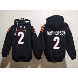 Men Cincinnati Bengals 2 Evan McPherson Black Pullover Hoodie