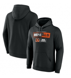 Men Cincinnati Bengals Black X Bud Light Pullover Hoodie