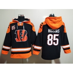 NFL Men Cincinnati Bengals 85 Tee Higgins Stitched Hoodie