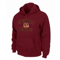 NFL Mens Nike Cincinnati Bengals Heart Soul Pullover Hoodie Red