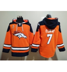 Men Denver Broncos 7 John Elway Stitched Hoodie