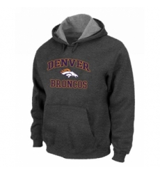 NFL Mens Nike Denver Broncos Heart Soul Pullover Hoodie Dark Grey