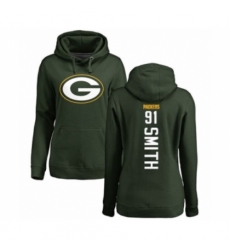 Football Womens Green Bay Packers 91 Preston Smith Green Backer Hoodie