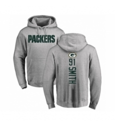 Football Green Bay Packers 91 Preston Smith Ash Backer Hoodie