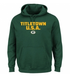 NFL Green Bay Packers Majestic Hot Phrase Pullover Hoodie Green