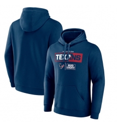 Men Houston Texans Navy X Bud Light Pullover Hoodie