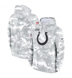 Men Indianapolis Colts 2024 Arctic Camo Salute To Service Club Fleece Pullover Stitched Hoodie