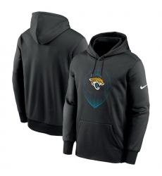 Men Jacksonville Jaguars Black Icon Performance Pullover Hoodie