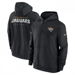 Men Jacksonville Jaguars Black Sideline Club Fleece Pullover Hoodie