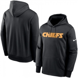 Men Kansas City Chiefs Nike Fan Gear Wordmark Performance Pullover Hoodie Black