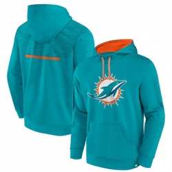 Men Miami Dolphins Aqua Defender Evo Pullover Hoodie