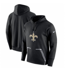 NFL New Orleans Saints Nike Champ Drive Vapor Speed Pullover Hoodie Black