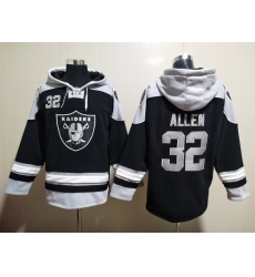 Los Angeles Raiders Sitched Pullover Hoodie #32 Marcus Allen