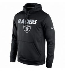 NFL Mens Oakland Raiders Nike Black Kick Off Staff Performance Pullover Hoodie