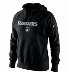 NFL Mens Oakland Raiders Nike Black Lockup Pullover Hoodie