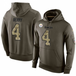 NFL Nike Pittsburgh Steelers 4 Jordan Berry Green Salute To Service Mens Pullover Hoodie